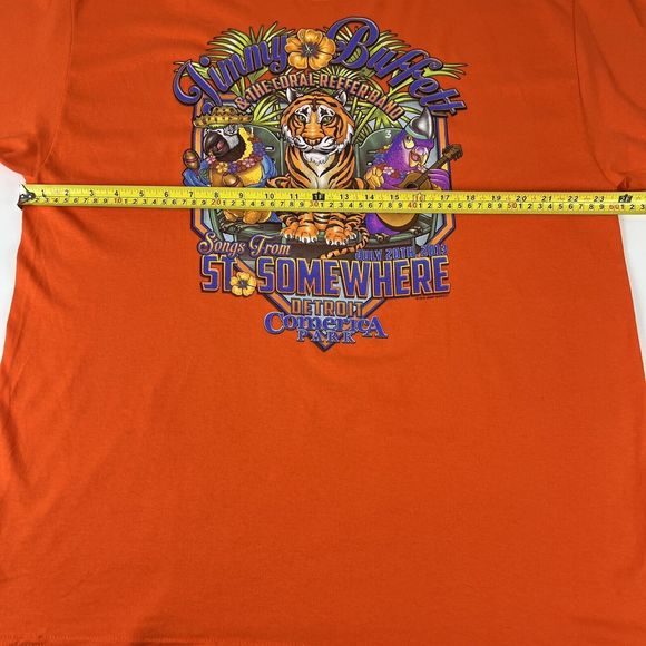 Jimmy Buffett Detroit Comerica Park XL Concert‎ TShirt 2013 Songs St Somewhere - Picture 8 of 15